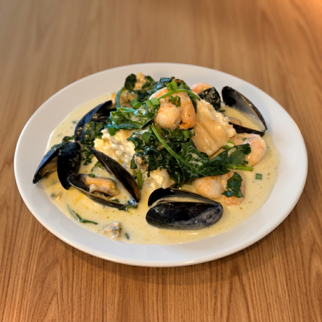 Seafood Lasagna.